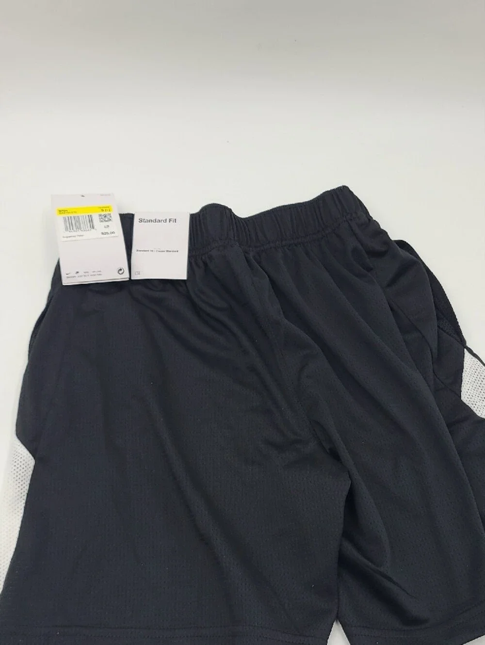 Nike Kids Black Athletic Shorts with White Side Panel